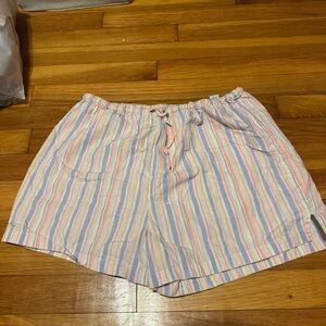 q&a striped 100% cotton boxer shorts